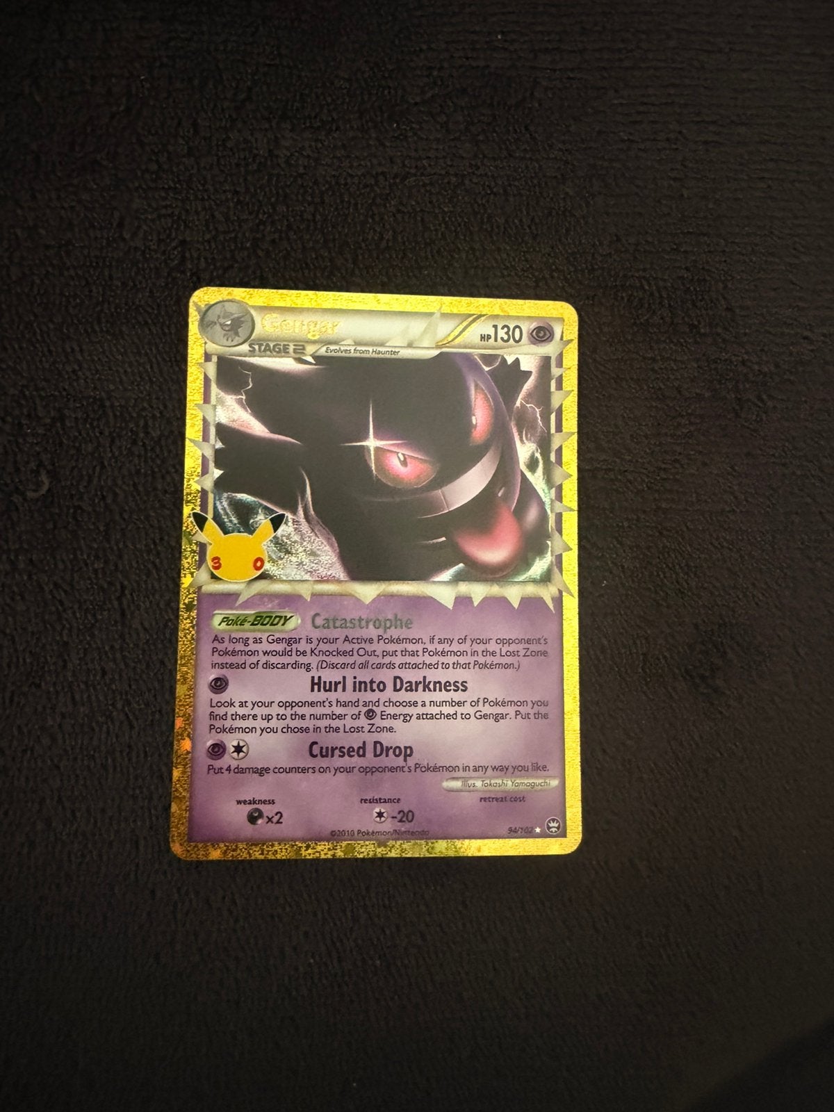 Goldstar gengar 30 anniversairy pokemon tcg, Ophalen, Zo goed als nieuw