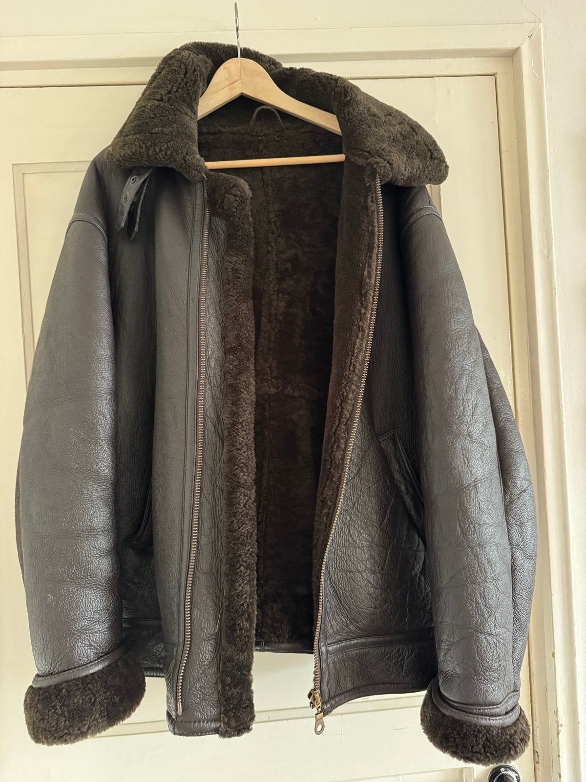 Vintage B-3 Shearling Bomberjack - Teodem Italy, Kleding | Heren, Jassen | Winter, Ophalen of Verzenden, Gedragen, Overige maten