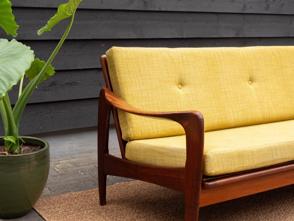 Gelderland de Ster bank | Vintage Mid-century | Design Geel, Hout, -, -, 150 tot 200 cm