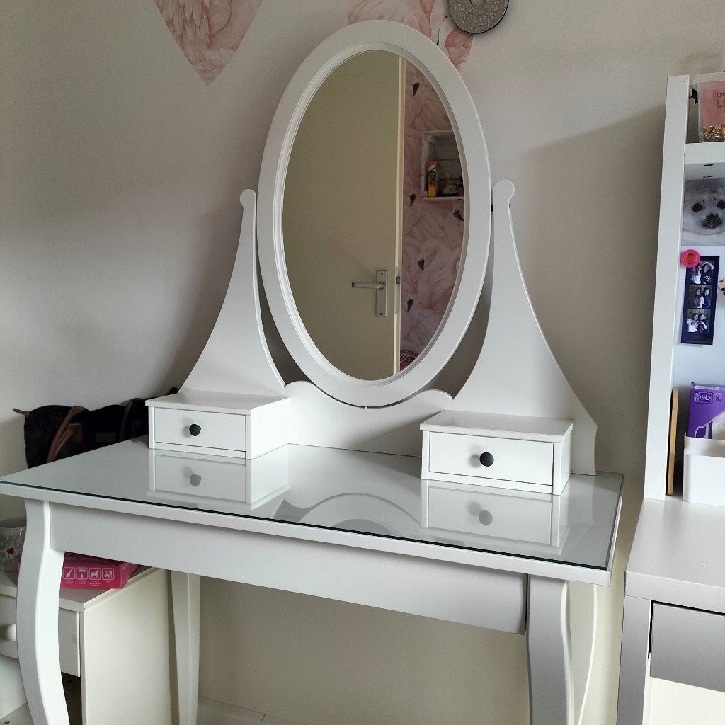 Kaptafel ikea toilettafel HEMNES, Ophalen, Gebruikt, 50 tot 100 cm, Minder dan 100 cm