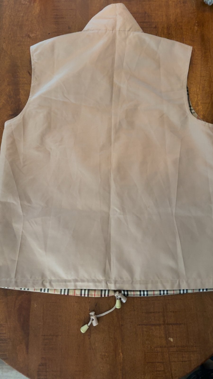 Burberry geruite omkeerbare bodywarmer, Kleding | Dames, Bodywarmers, Ophalen of Verzenden, Zo goed als nieuw, Maat 38/40 (M)