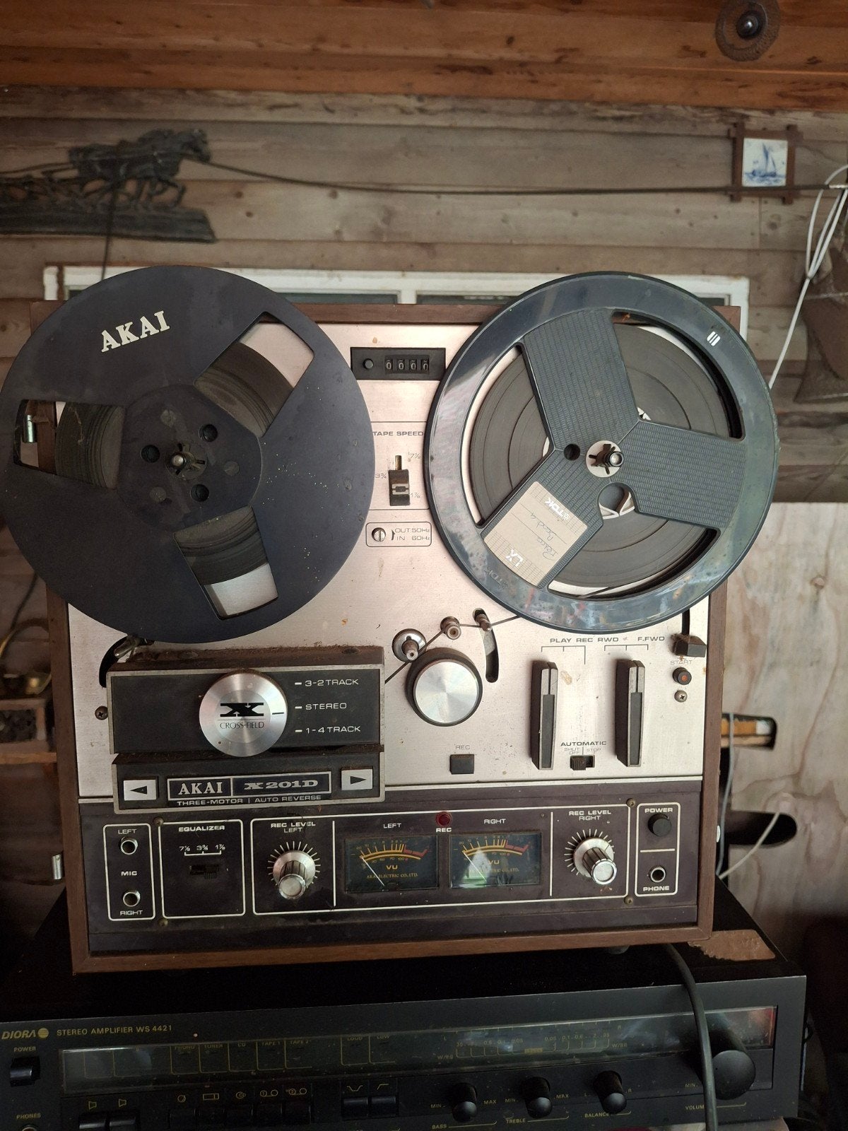 Vintage Akai X-201D Bandrecorder - Goede Staat, Ophalen of Verzenden, Bandrecorder, Met banden