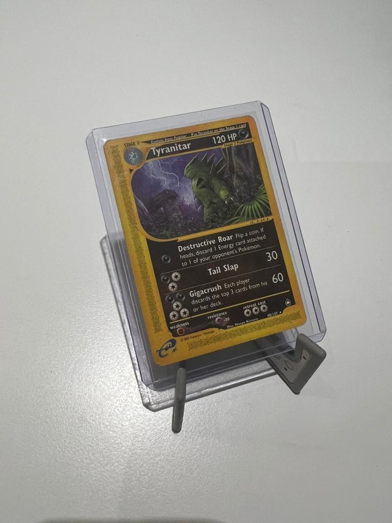 Tyranitar #40/147 | Pokemon Aquapolis, Ophalen of Verzenden, Gebruikt, Losse kaart