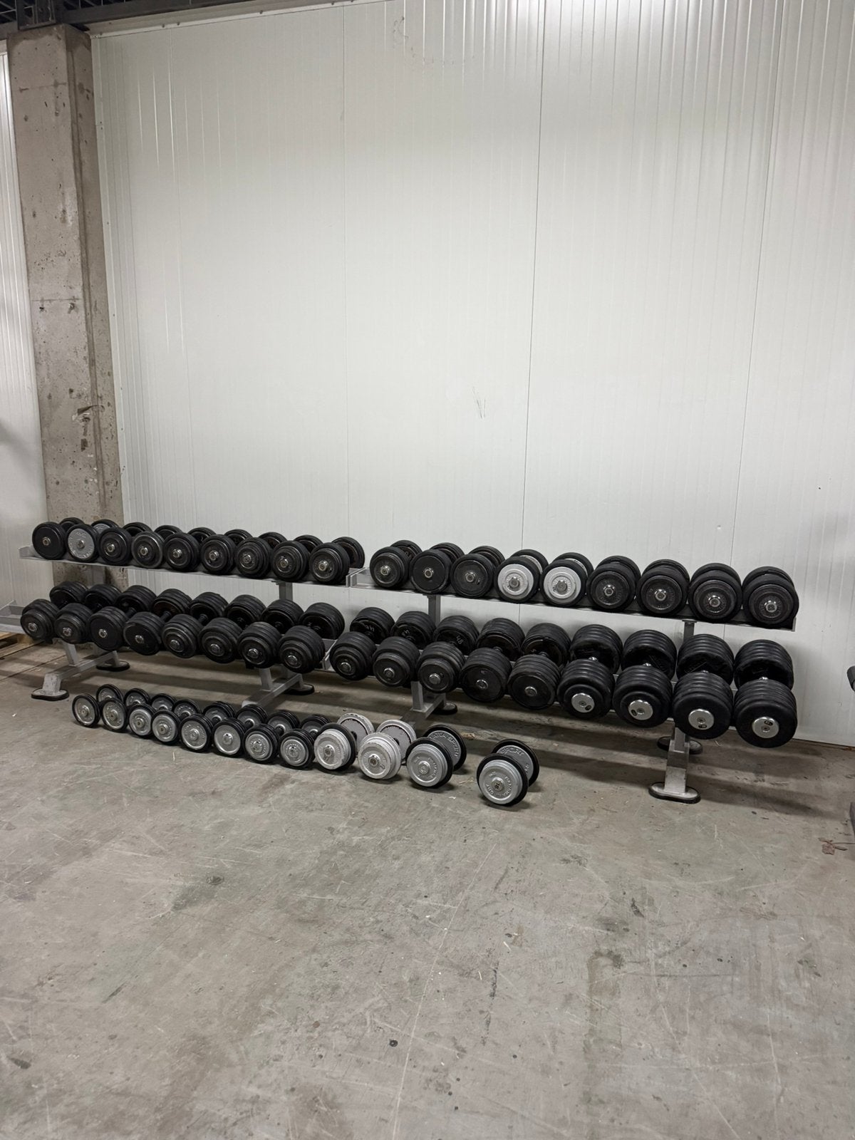 Panatta 4 t/m 60 kg dumbells / gewichten / dumbellrek / gym, Ophalen, Benen, Gebruikt, Onbekend