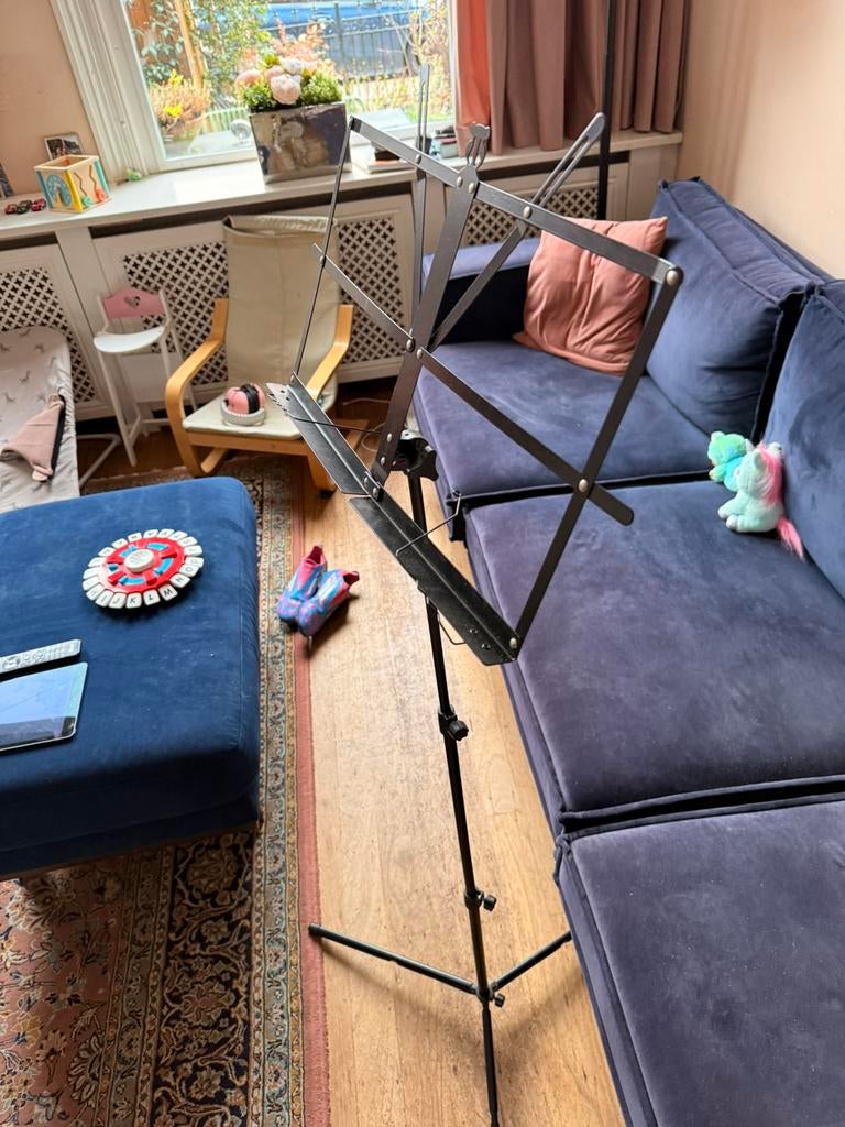 Opklapbaar muziekblad standaard, Ophalen of Verzenden, Zo goed als nieuw