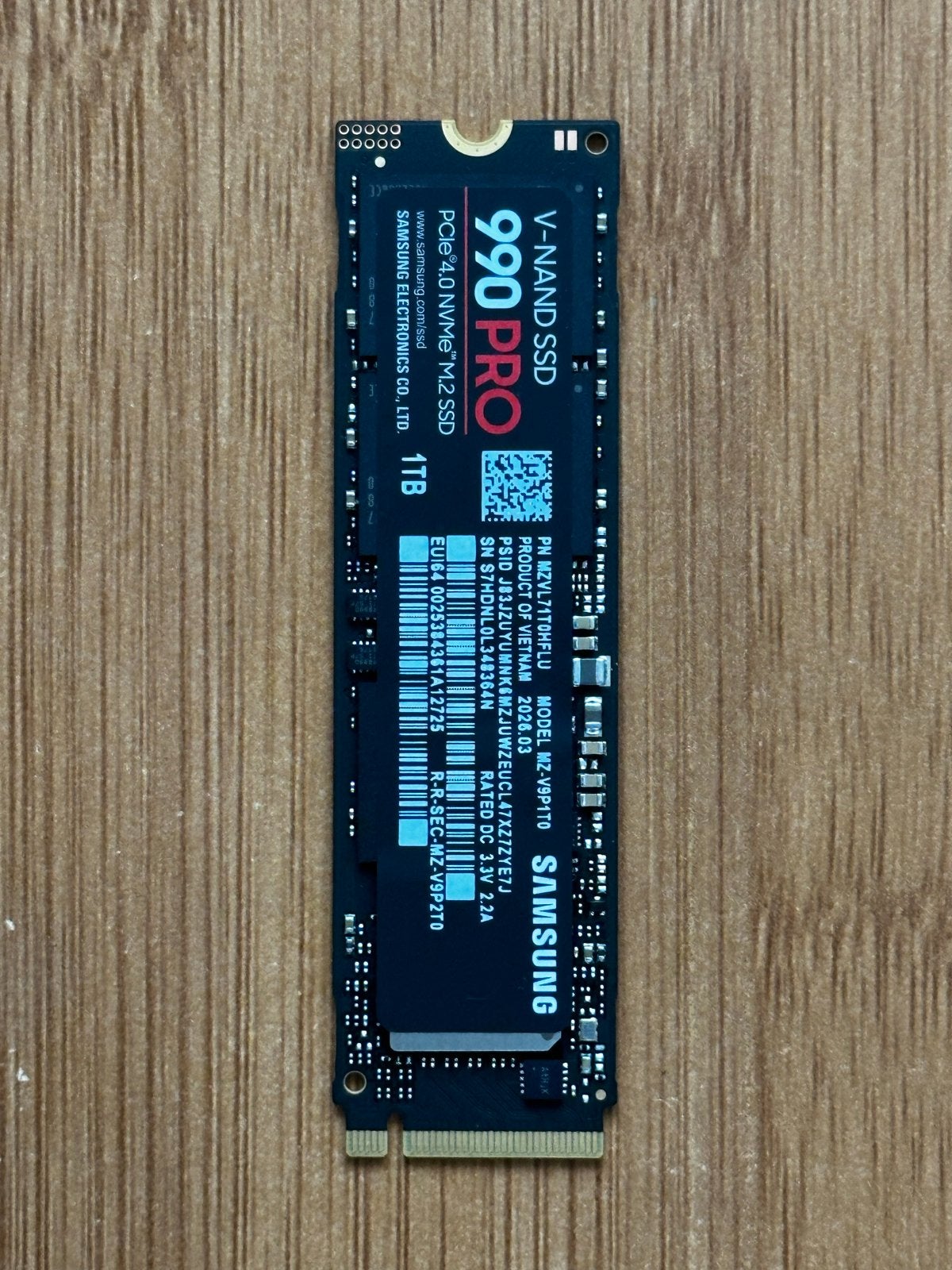 Nieuwe Samsung 990 Pro 1TB NVMe SSD, Computers en Software, Harde schijven, Ophalen, Intern, Server, SSD