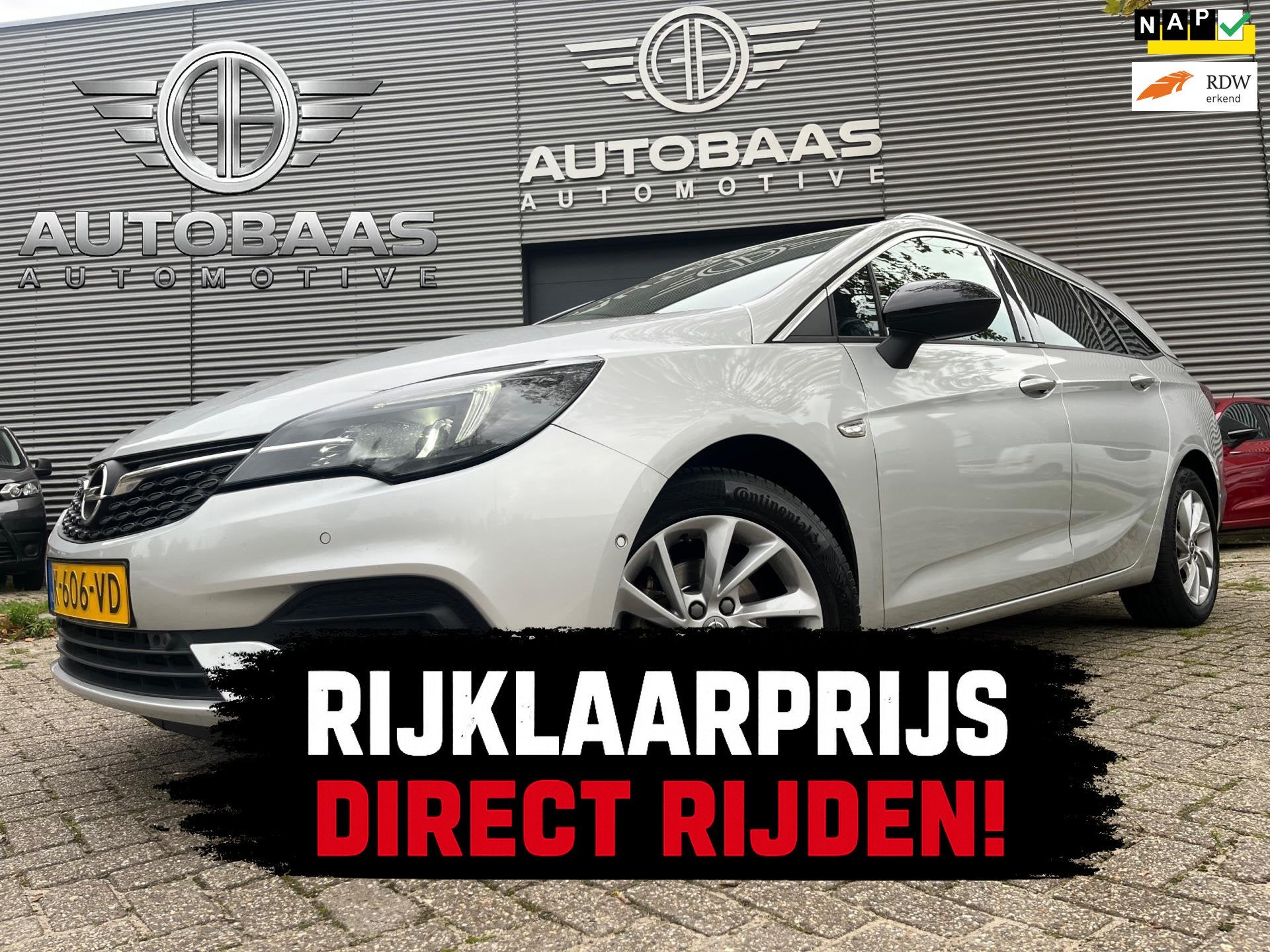 Opel Astra Sports Tourer 1.4 Business Elegance AUTOMAAT+NL-A, Gebruikt, 146 pk, 3 cilinders, 190 kg