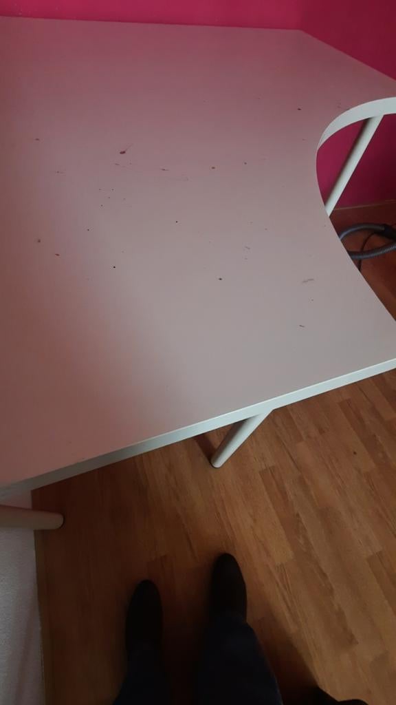 Ikea witte hoektafel gebruikt gratis ophalen, Ophalen, Gebruikt