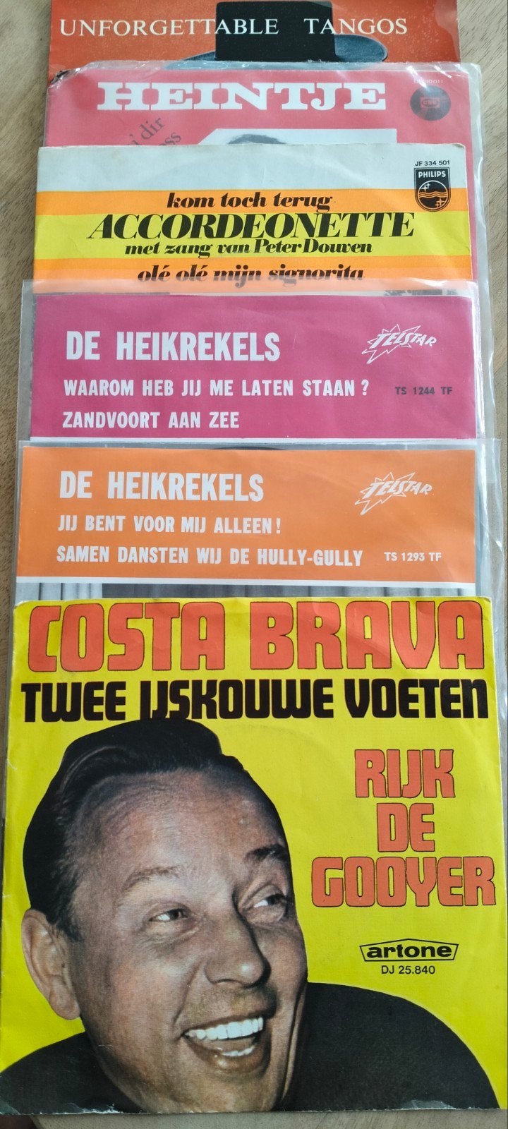 Singels Div.soorten muziek., Ophalen of Verzenden, Gebruikt, Overige formaten, Levenslied of Smartlap