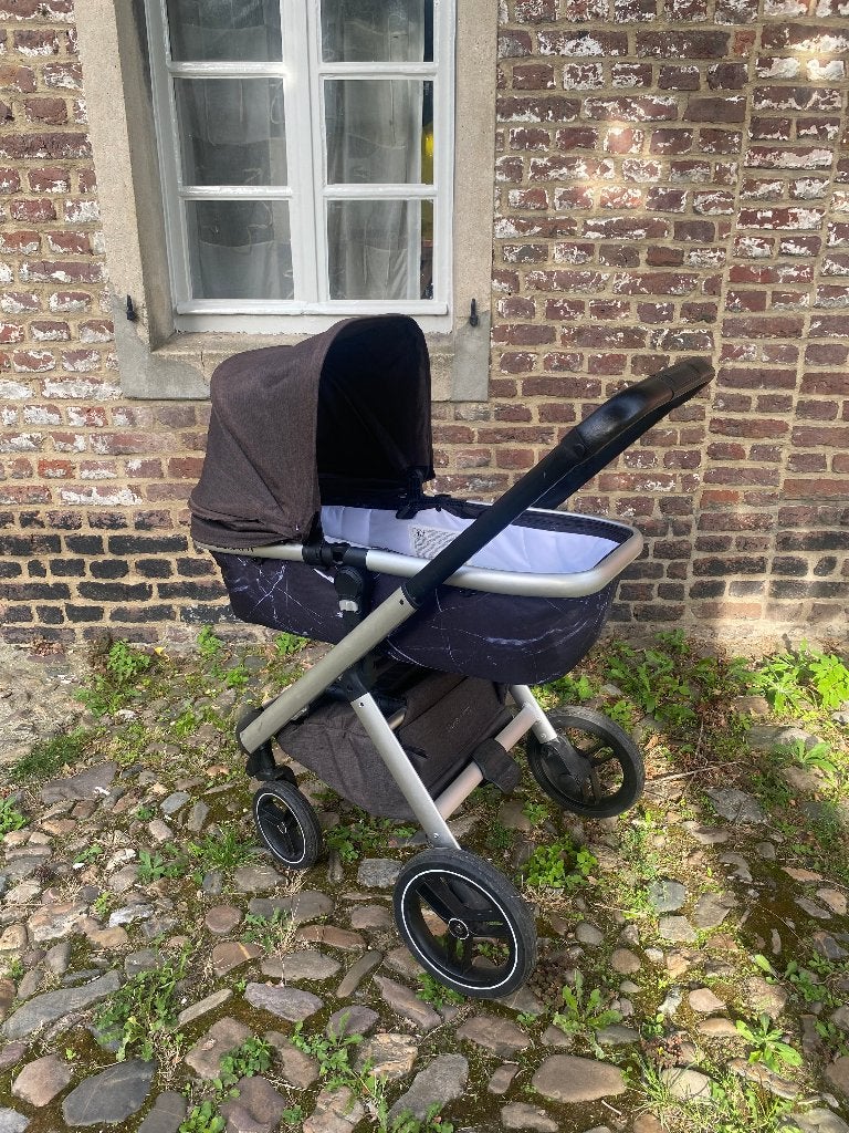 Dubatti One kinderwagen — black marble limited edition, Sales@dubatti.com, Gebruikt, Dubatti, Met reiswieg