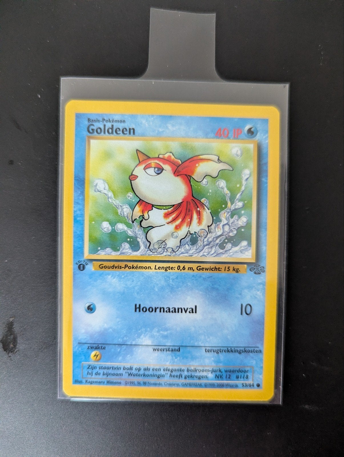 Goldeen 1e editie Pokémon kaart - Potentiële PSA 10!, Hobby en Vrije tijd, Verzamelkaartspellen | Pokémon, Ophalen of Verzenden