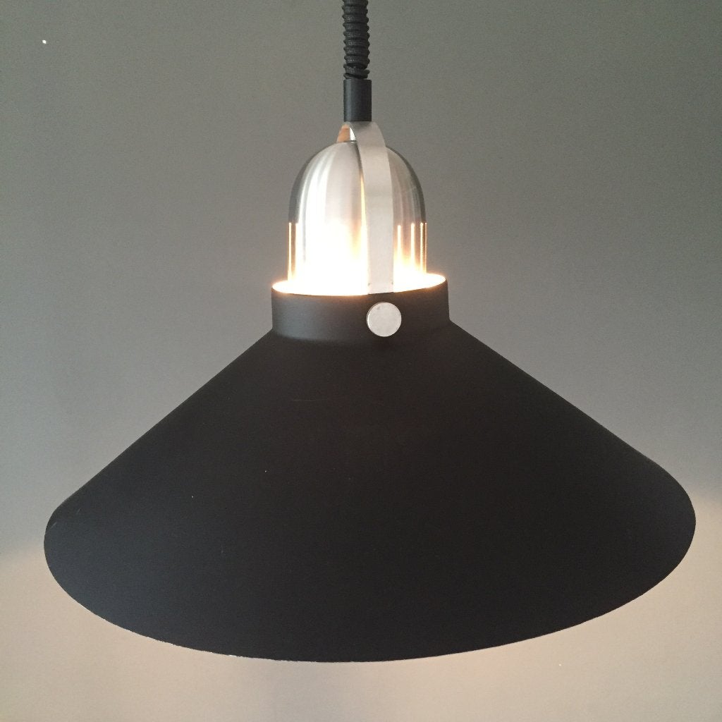 Vintage jaren 80 aluminium Dijkstra lampen, Guzzini, Gebruikt, Industrieel design, Ophalen of Verzenden