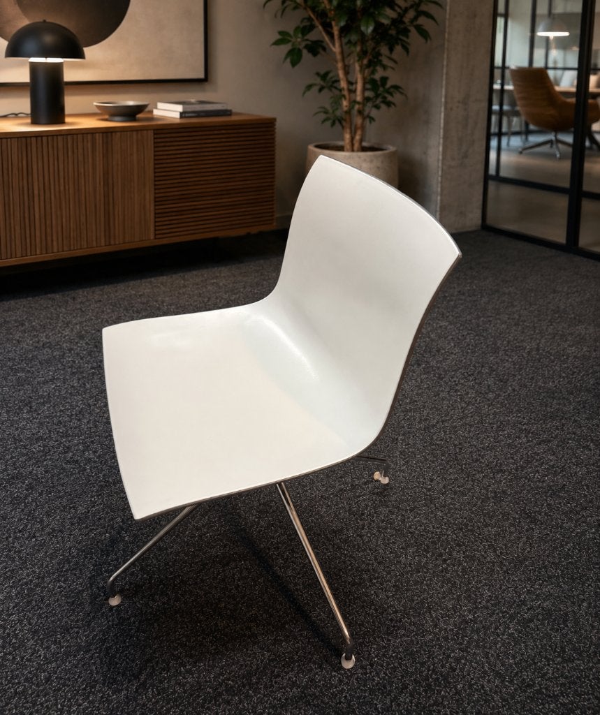 4x Arper Catifa 46 design draaistoel  Lievore Altherr Molina, Kunststof, Gebruikt, Wit, Ophalen of Verzenden