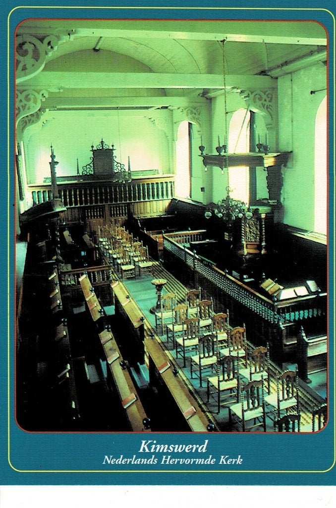 Kimswerd, interieur Kerk, Ophalen of Verzenden, Ongelopen, Friesland