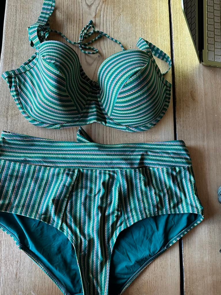 Marlies Dekkers bikini - 1x gedragen 90e - Broekje XXL, Ophalen of Verzenden, Zo goed als nieuw, Groen, Bikini