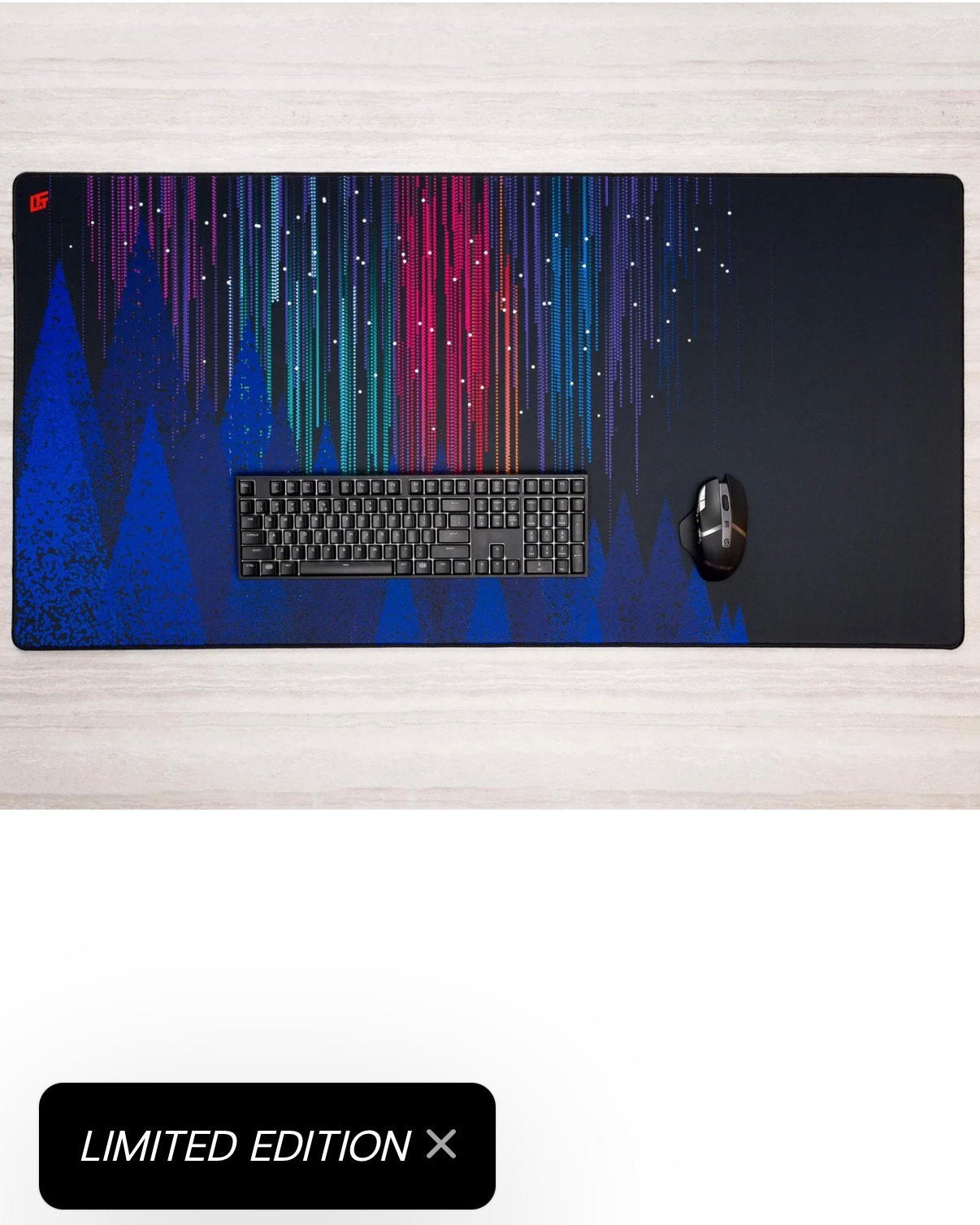 LTT Northern Lights Desk Pad, Computers en Software, Ophalen, Gaming muismat, Zo goed als nieuw