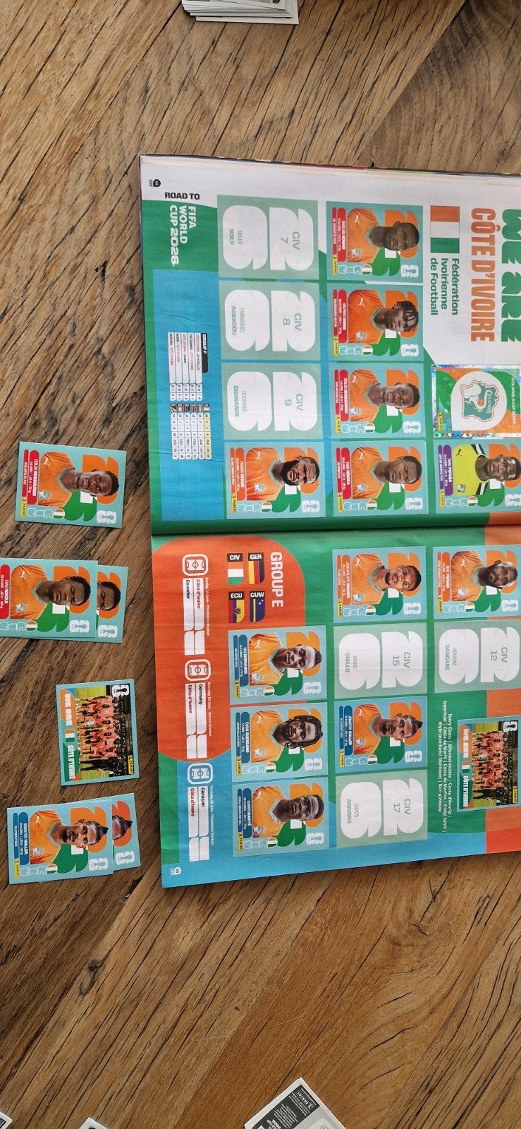 Panini FIFA World Cup 2022 Ivoorkust Stickers & Plaatjes, Ophalen of Verzenden, Meerdere stickers
