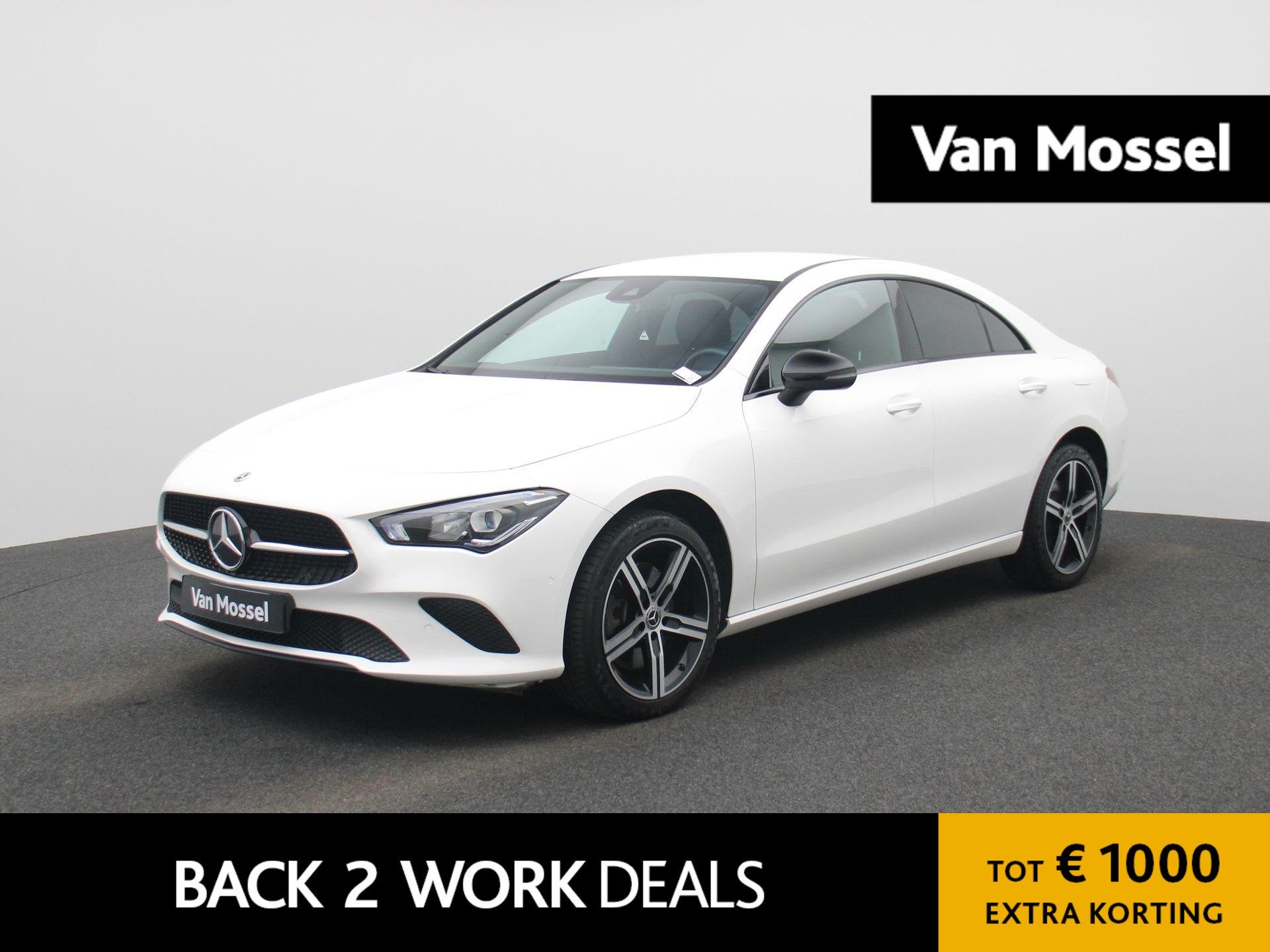 Mercedes-Benz CLA 250 e | LEDER | NAVIGATIE | STOELVERWARMIN, Stof, 4 cilinders, Wit, Bedrijf