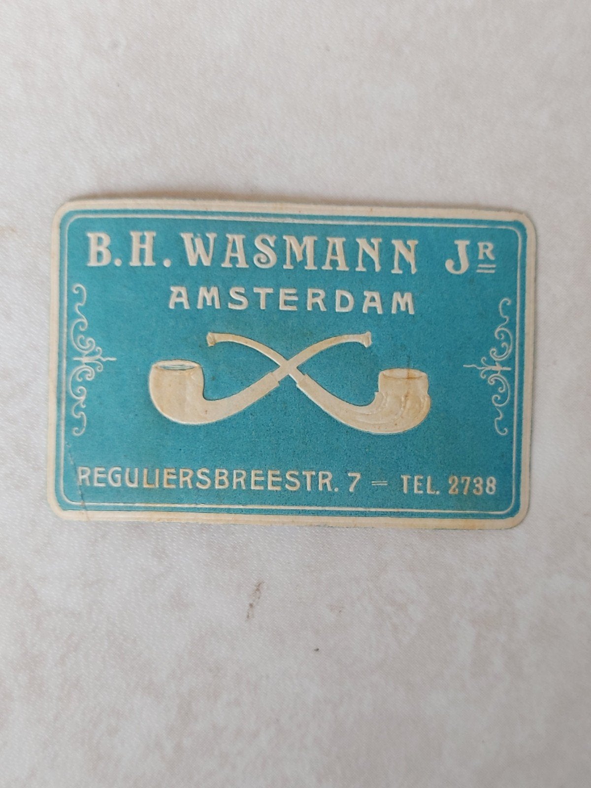 Sluitzegel B.H. Wasmann Amsterdam, Ophalen of Verzenden, Overige typen