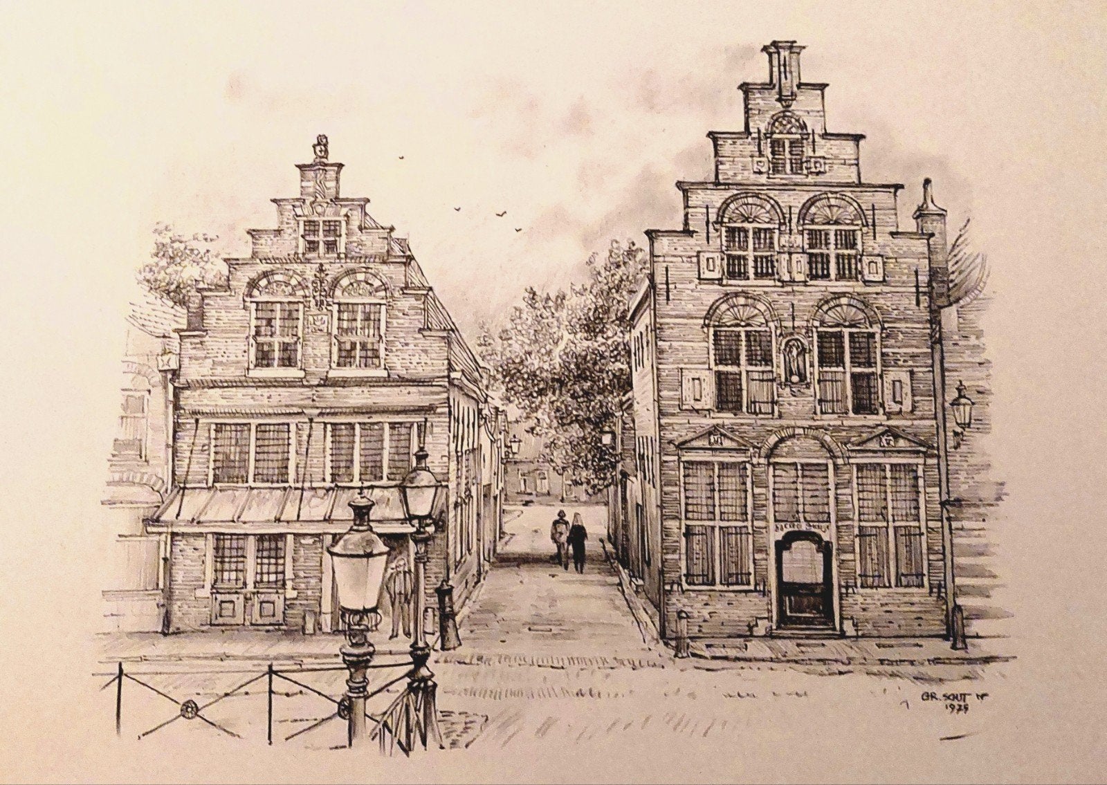 Oudewater ... Heksenwaag ... C.J.Th. Schut.

Signature in te, Ophalen of Verzenden