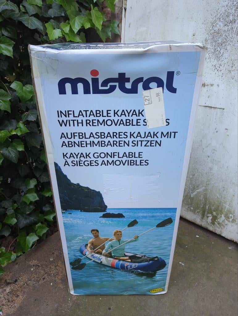Mistral Opblaasbare Kajak - Nieuw in Doos, Ophalen of Verzenden, Opblaasbaar, Nieuw, 2-persoons