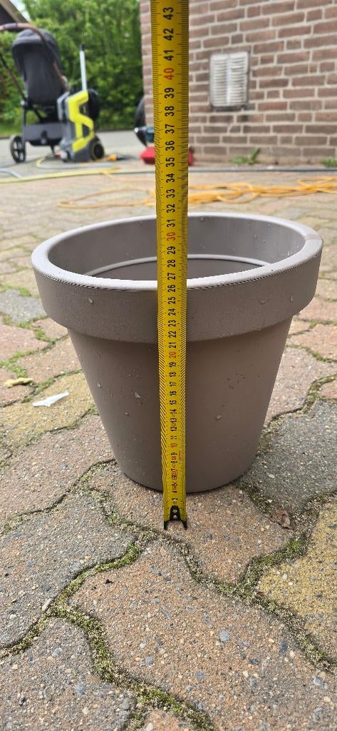 Bloemenpot, Tuin en Terras, Bloempotten, Ophalen, Kunststof, Gebruikt, Rond