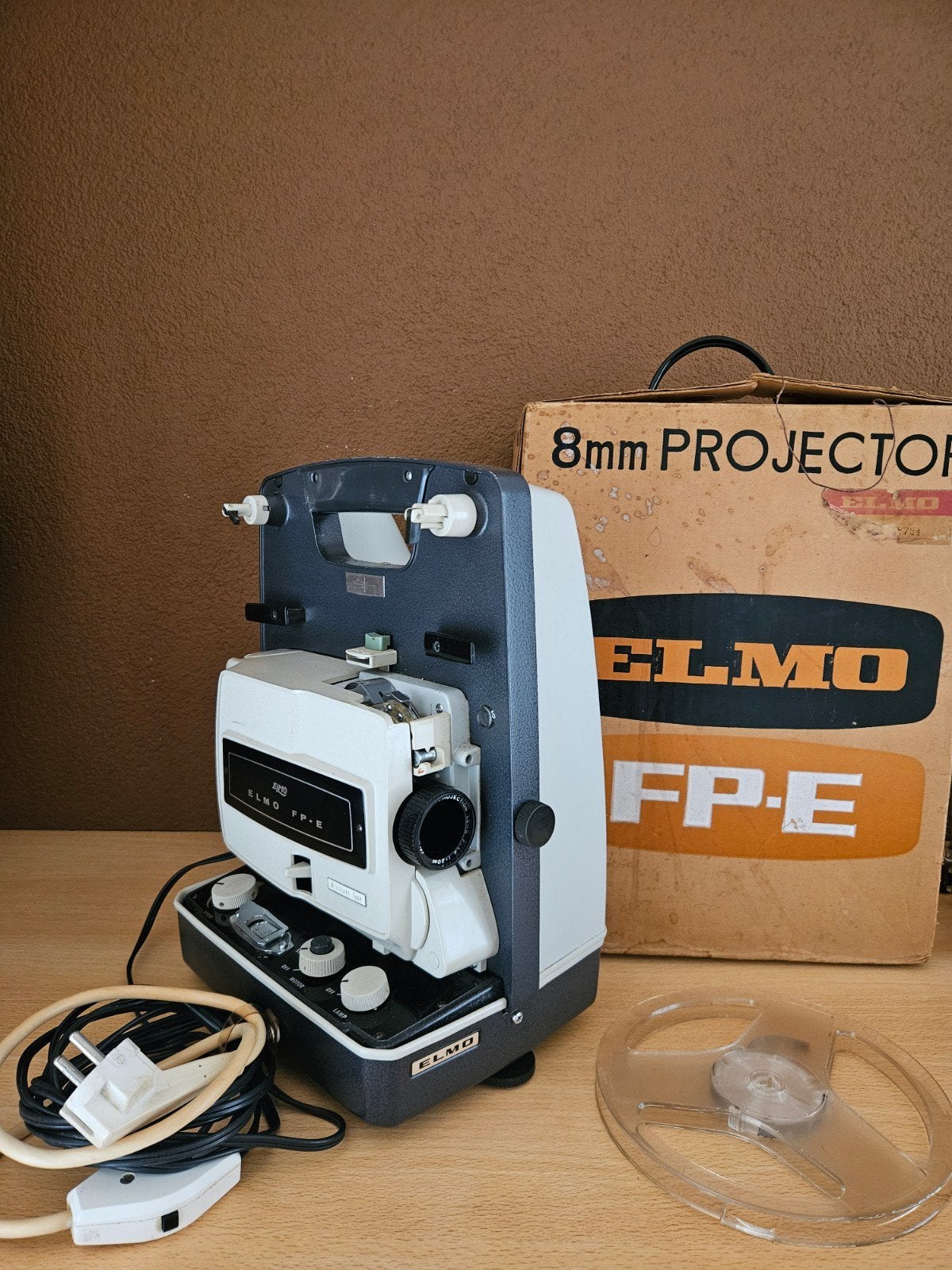 Elmo FP-E 8mm Filmprojector - Vintage, Ophalen of Verzenden, Overige resoluties, Elmo, Gebruikt
