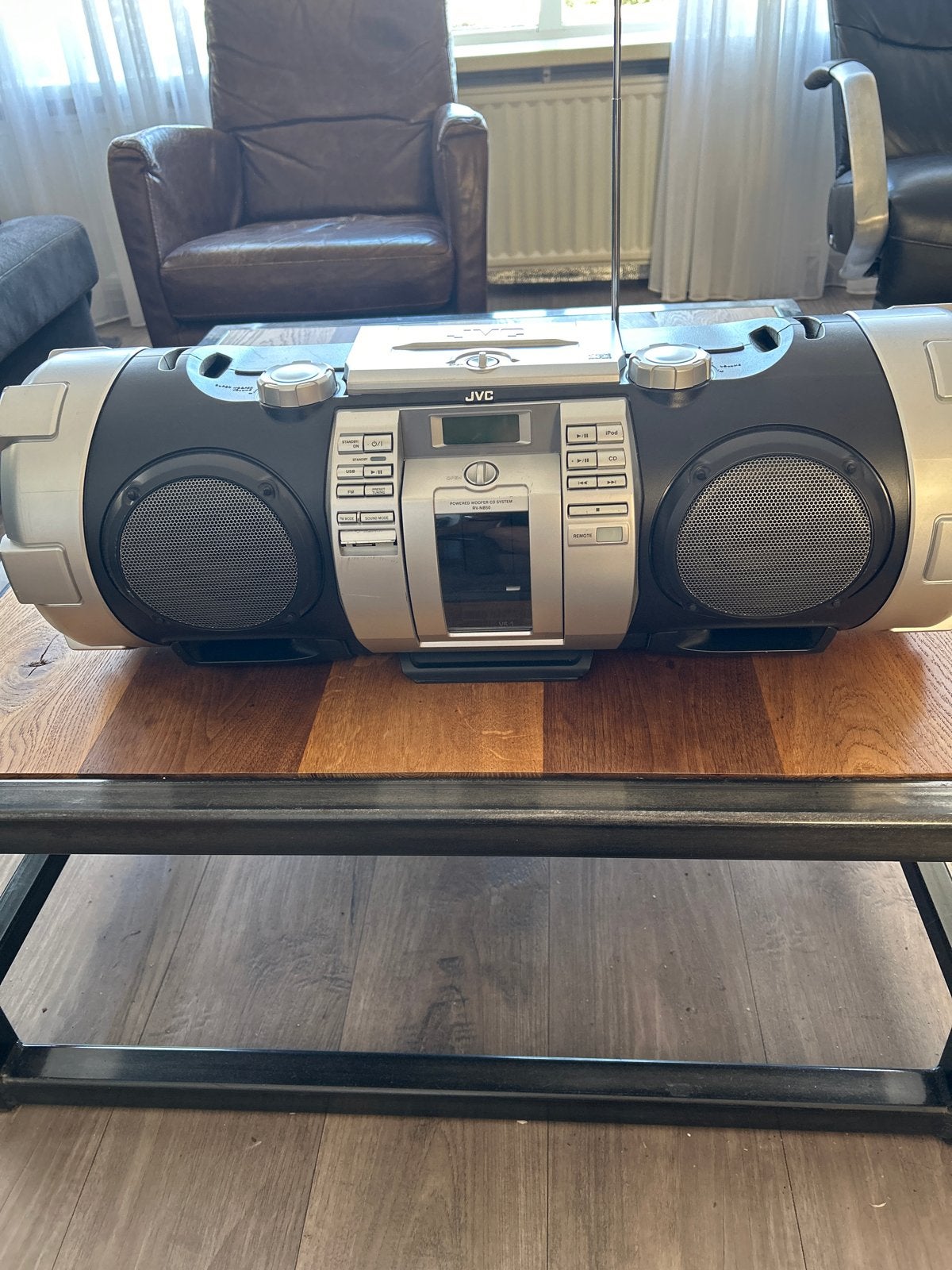 JVC RV-NB50 Boomblaster met CD, Radio ,Bluetooth, Ophalen, Gebruikt, Draagbaar, Cassettedeck