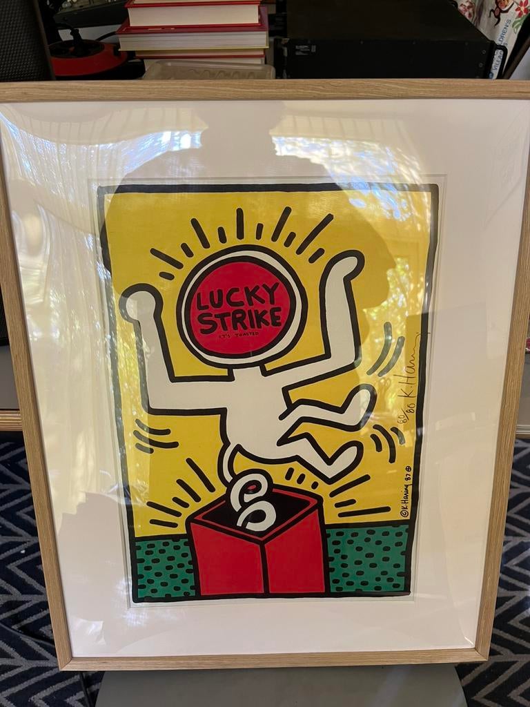 Keith Haring zeefdruk, Antiek en Kunst, Ophalen of Verzenden
