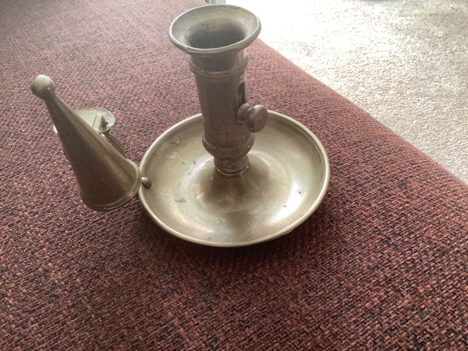 Kopere kandelaar, Ophalen of Verzenden, Koper of Brons