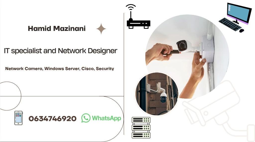 installing Network Sercivces , Camera, Ook voor bedrijven, Netwerkaanleg