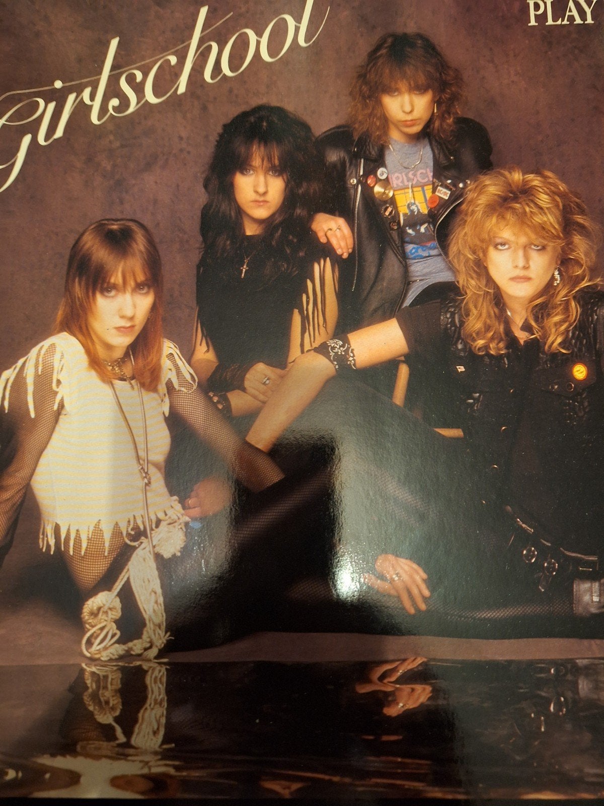 Girlschool - Play Dirty LP (1985) - Hard Rock Vinyl, LP, Gebruikt, Verzenden, Hard Rock