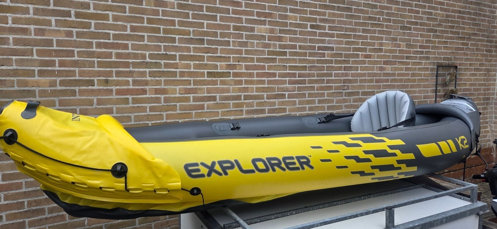 Intex Explorer K2 Kajak -, Ophalen of Verzenden, Opblaasbaar, Zo goed als nieuw, 2-persoons