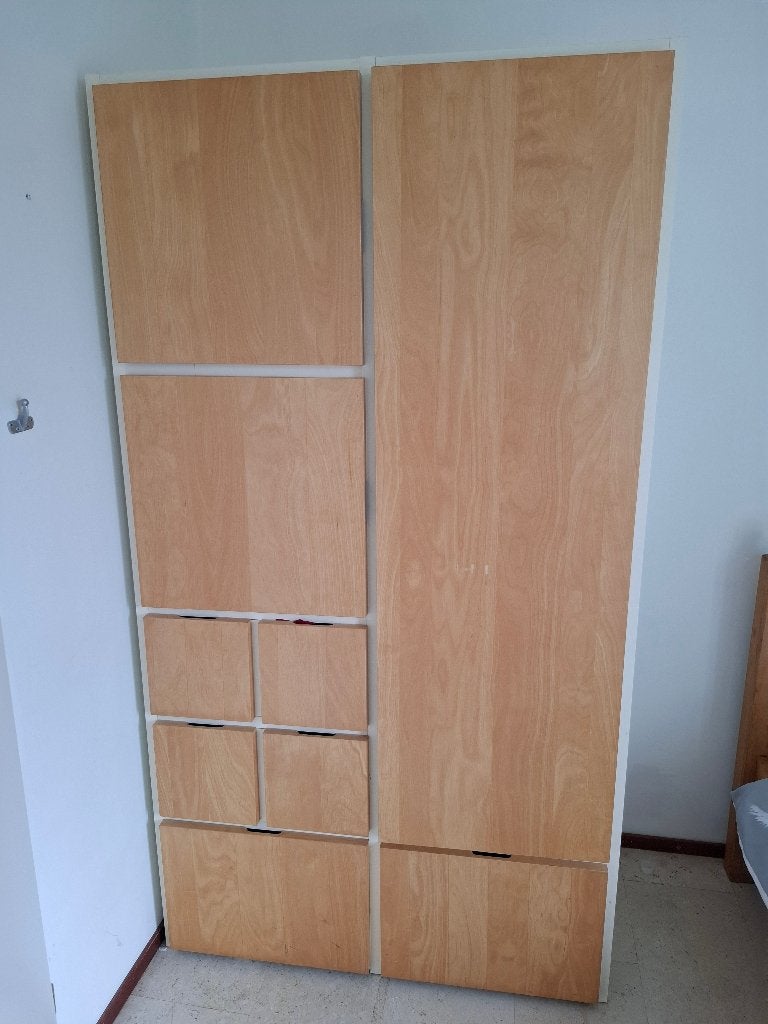 kast slaapkamer, Ophalen, Met plank(en), Gebruikt, 100 tot 150 cm