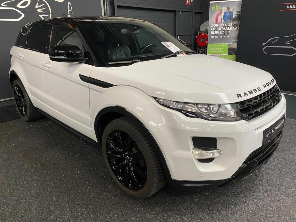 Land Rover RANGE ROVER EVOQUE 2.0 Si 4WD Dynamic LEER NAVI T, Automaat, Euro 5, Zwart, Wit