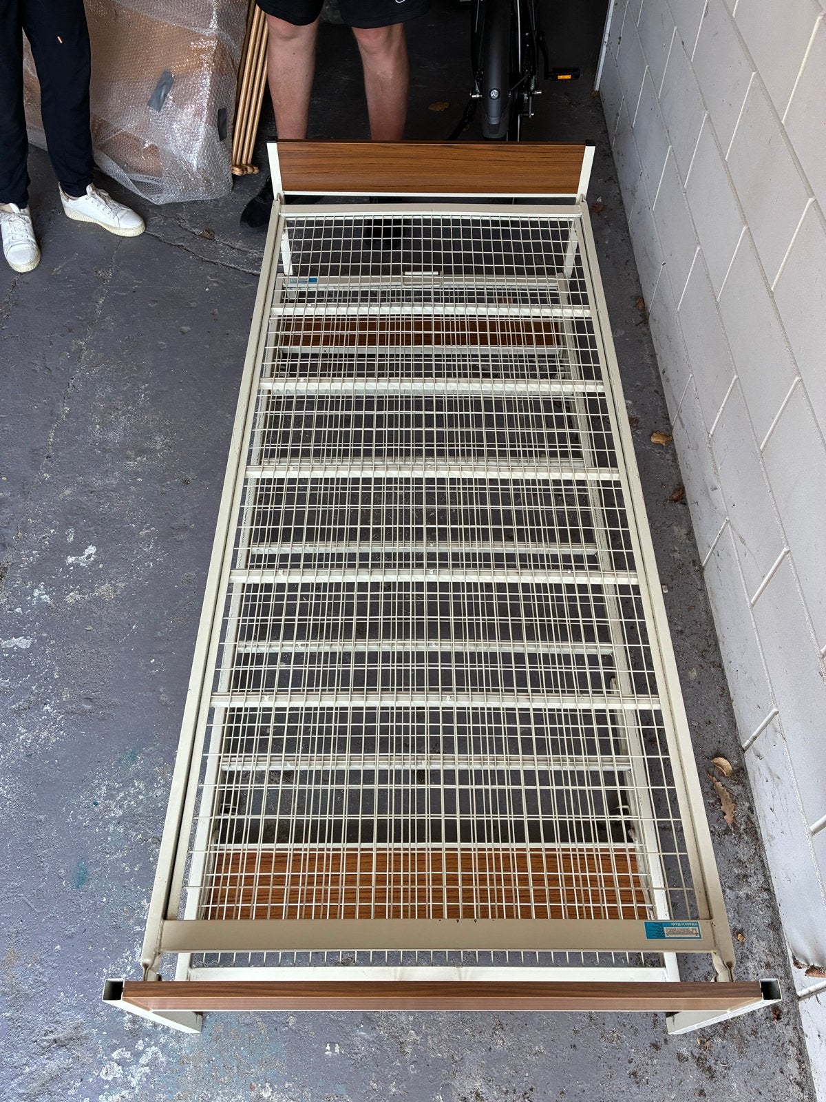 Uitschuifbaar bed 190x80/160 met matrassen, Ophalen, Gebruikt, Eenpersoons, 190 cm of minder