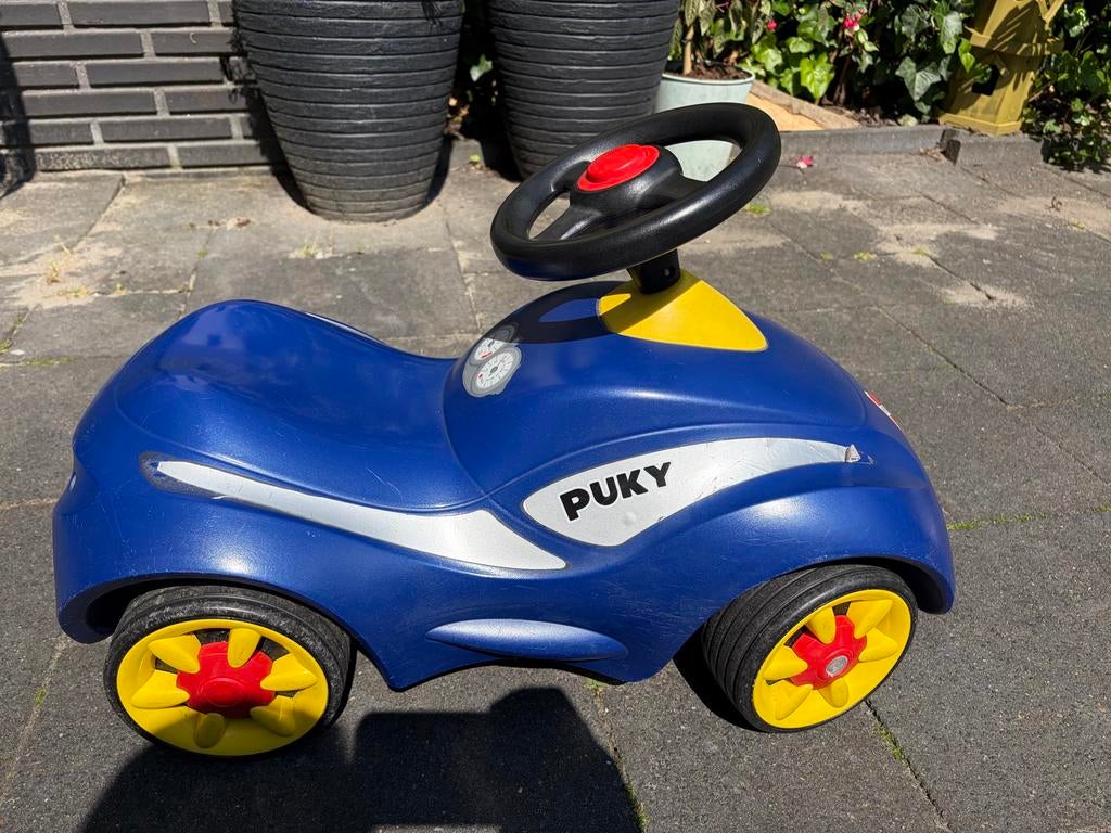 Puky Loopauto Blauw - Robuust en Klaar voor Avontuur, Kinderen en Baby's, Ophalen of Verzenden, Zo goed als nieuw, Loopvoertuig