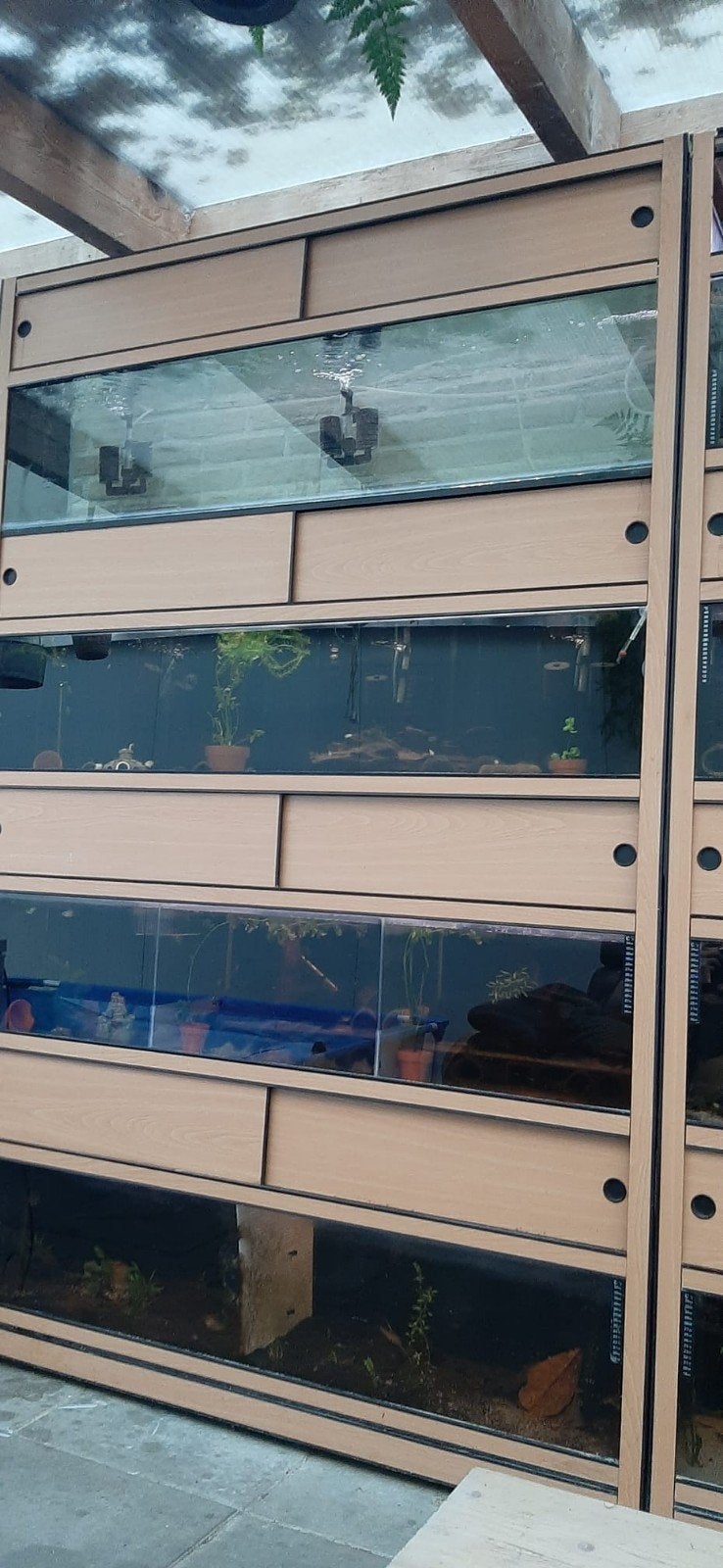 2 x kweekstelling, Ophalen, Leeg aquarium