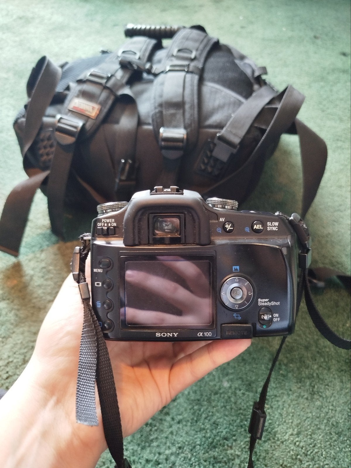 Sony Alpha A100 DSLR camera set, compleet, Ophalen