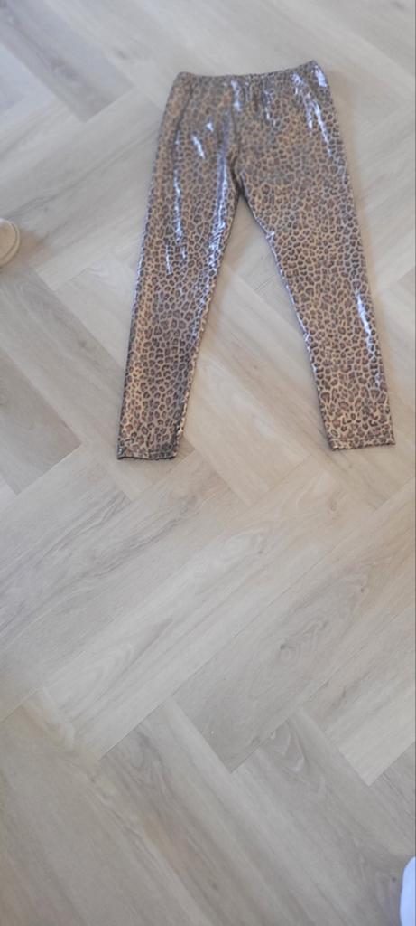 Glanzende legging met luipaardprint, Kleding | Dames, Bruin, Maat 40/42 (M), Legging, Ophalen