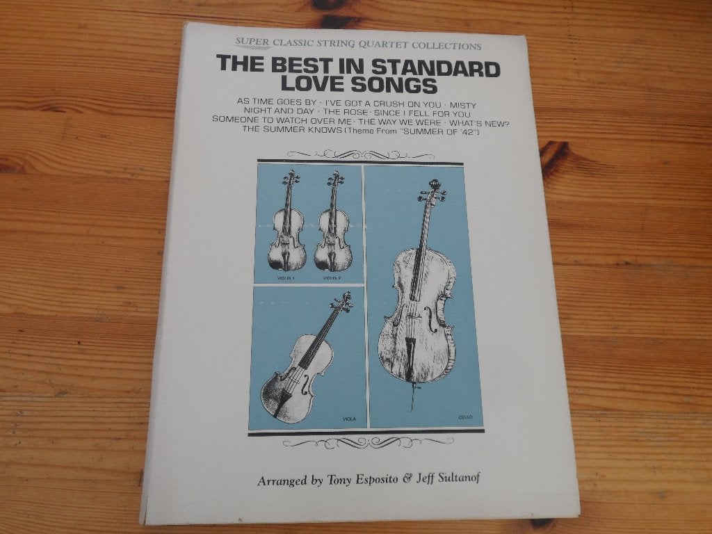 The best in standard love songs - arr. Esposito / sultanof, Muziek en Instrumenten, Bladmuziek, Gebruikt, Ophalen of Verzenden