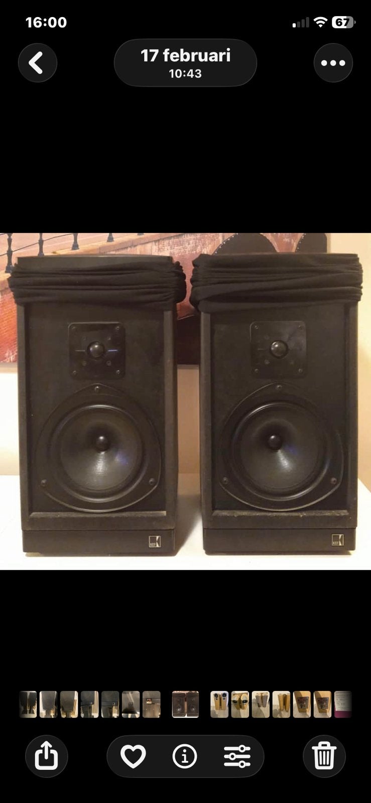 Kef 303 luidspreker set vintage, Audio, Tv en Foto, Luidsprekers, Gebruikt, Minder dan 60 watt, Front, Rear of Stereo speakers