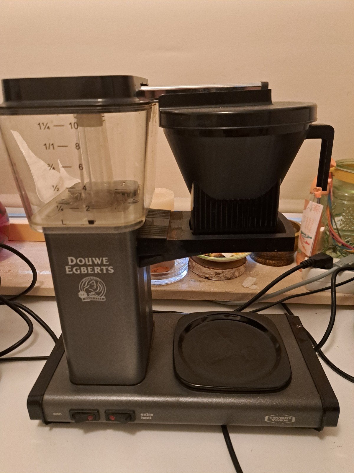 Klassieke Technivorm Moccamaster KBG (Type 741.62/B), Ophalen, Gebruikt, Koffiemachine, Gemalen koffie