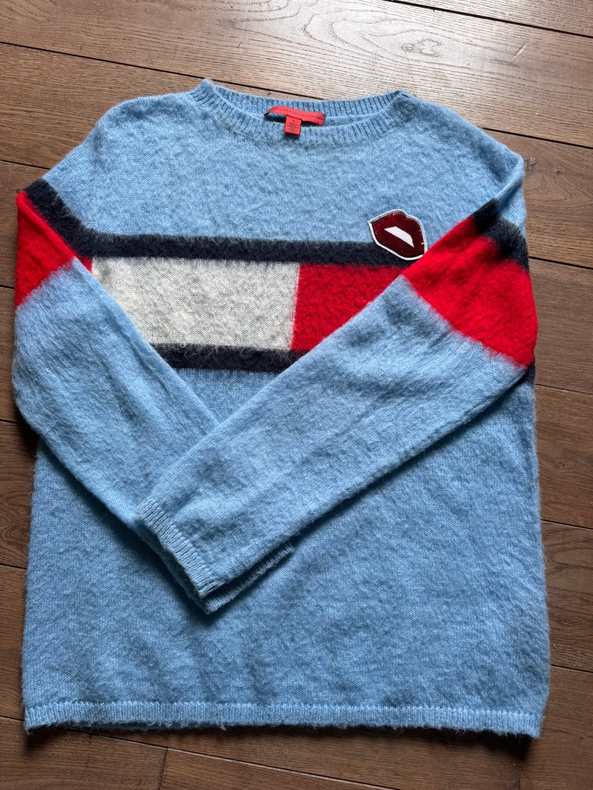 Tommy Hillfiger maat 38 wollen trui, Kleding | Dames, Truien en Vesten, Ophalen of Verzenden, Gedragen, Maat 38/40 (M), Blauw