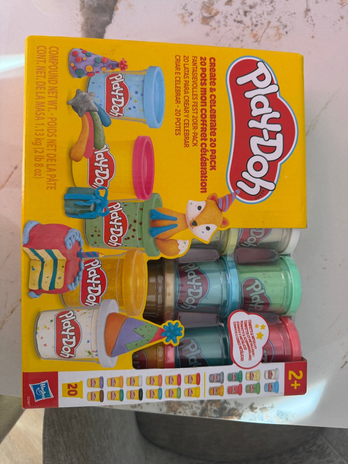 Nieuwe Play-Doh Birthday Editie - 20 potjes klei, Ophalen of Verzenden, Nieuw, Knutselen