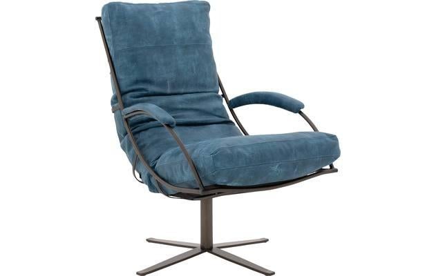 Goossens fauteuil +hocker, Huis en Inrichting, Fauteuils, Gebruikt, 75 tot 100 cm, Ophalen of Verzenden, 50 tot 75 cm