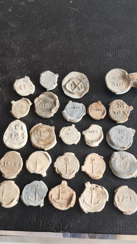 Antieke lakenloodjes ed, Antiek en Kunst, Ophalen of Verzenden