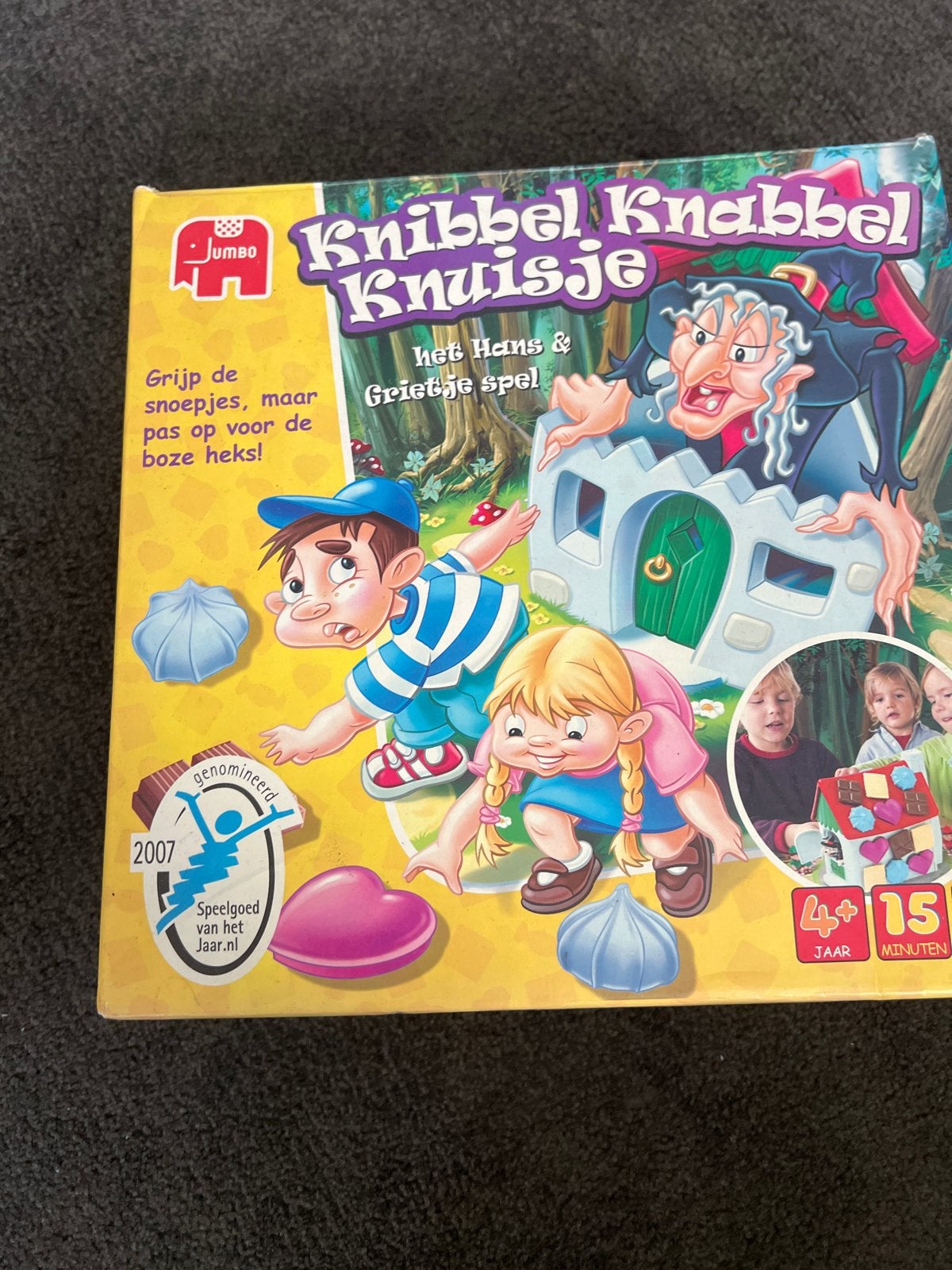 Knibbel Knabbel Knuitje - Het Hans & Grietje Spel, Drie of vier spelers, Ophalen, Gebruikt