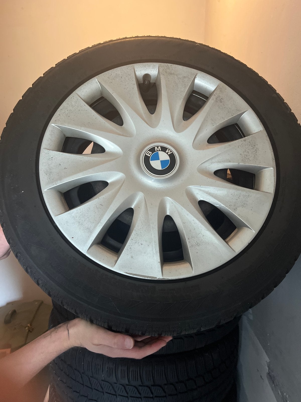 BMW Winterbanden met Velgen - 205/55 R16, Auto-onderdelen, Banden en Velgen, Ophalen, Gebruikt, 16 inch, Banden en Velgen