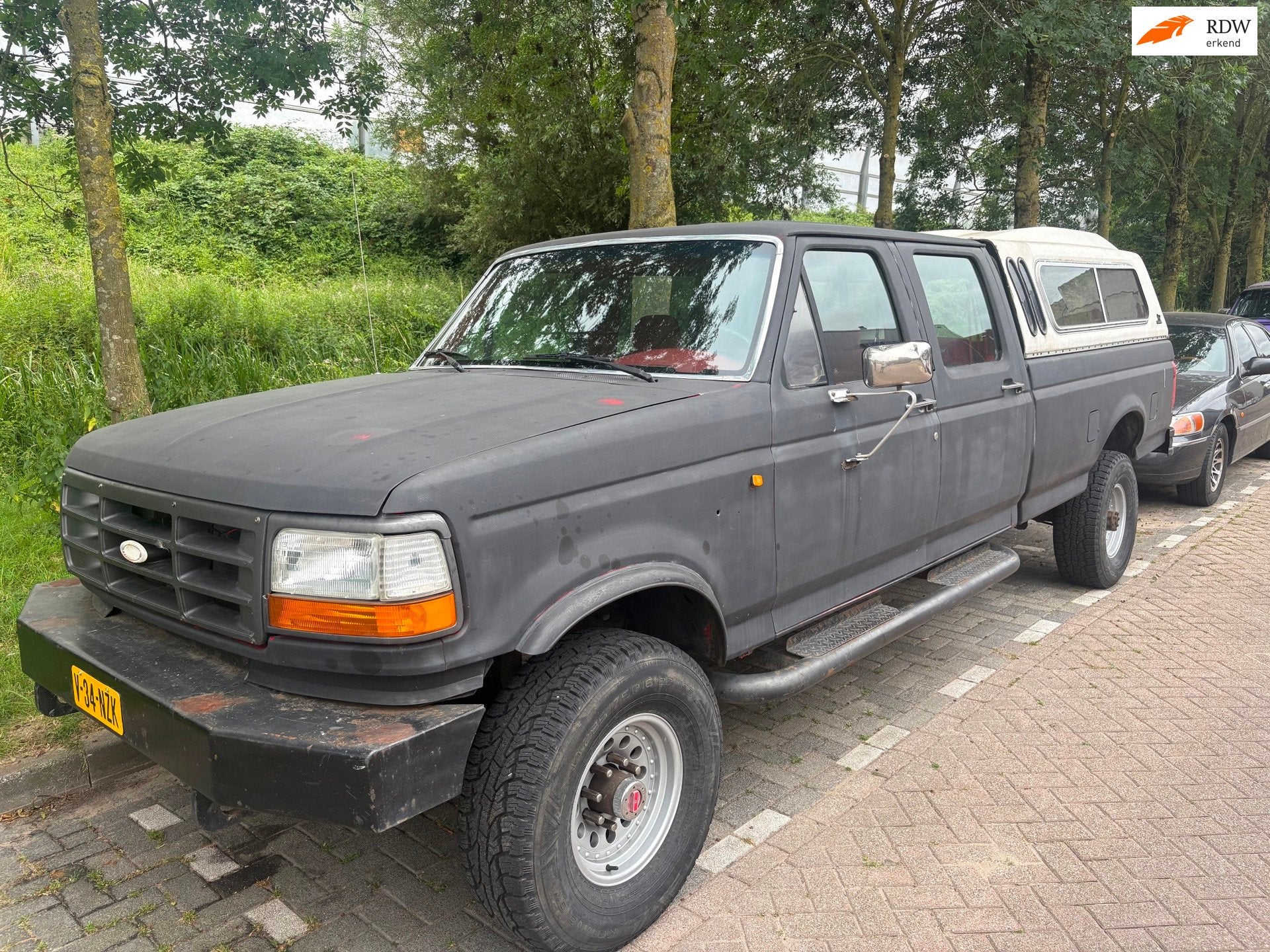Ford F-350 Ford f350 lang 4x4 schakel, Auto's, Bestelauto's, 230 pk, Stof, Gebruikt, 8 cilinders